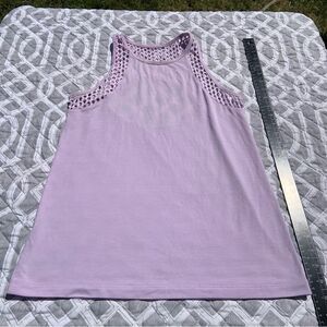 Sz Small Lavender Purple Cut out Lorna Jane Sleeveless Activewear Tank Top